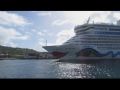 AIDAluna im Hafen von Basseterre