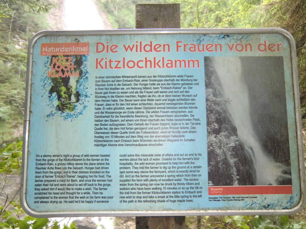Eingang zur Klamm Bilder  Kitzlochklamm