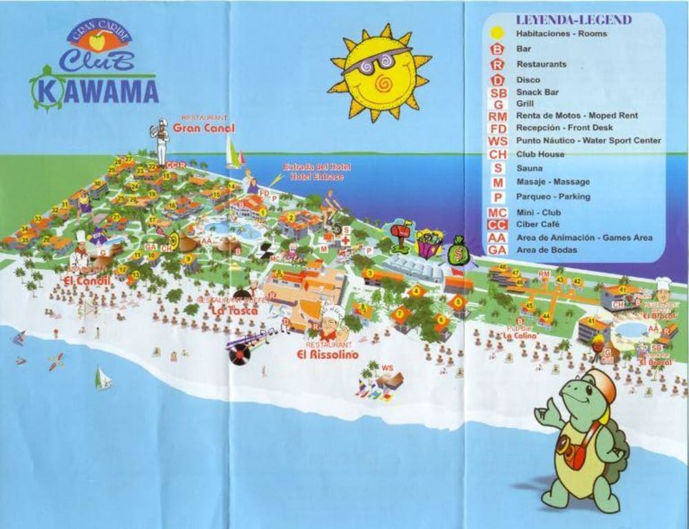 map of kawama yacht club