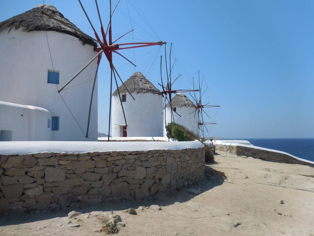Die Windmühlen von Mykonos  Bilder Sonstige Sehenswürdigkeit Windmühlen Kato Mili